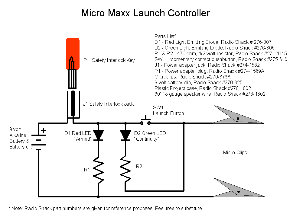 Micro Maxx Launch Controller Schematic